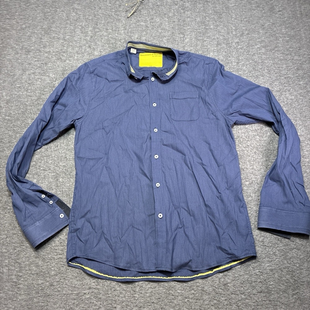 Descendant Of Thieves Shirt Season 15 Limited Edition Blue Button‎ Up Sz Large